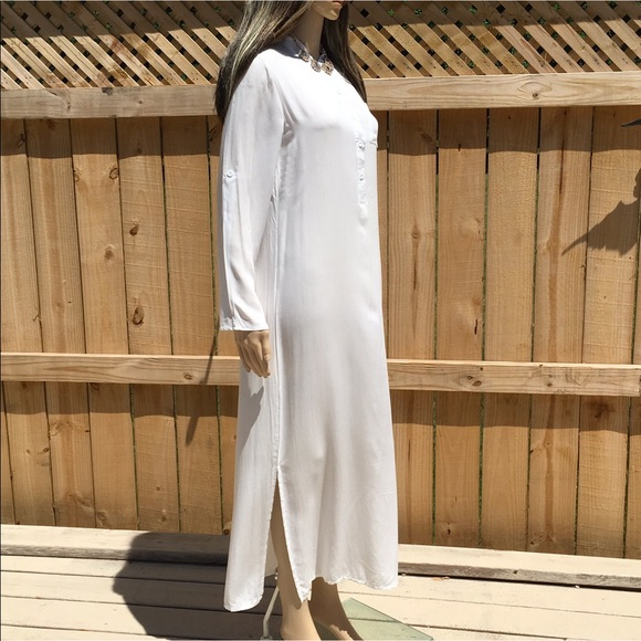 COTTON BLOUSE TOP MAXI  1 left - Picture 6 of 8